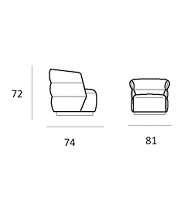 Крісло COUTURE 3102 - фото 4