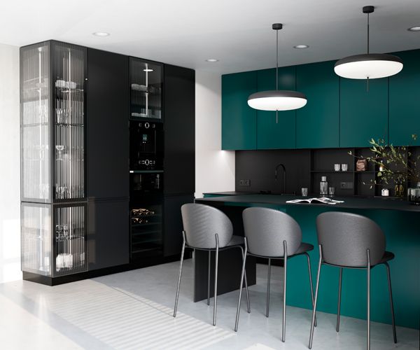 Кухня Fusion в цвете Bluegreen