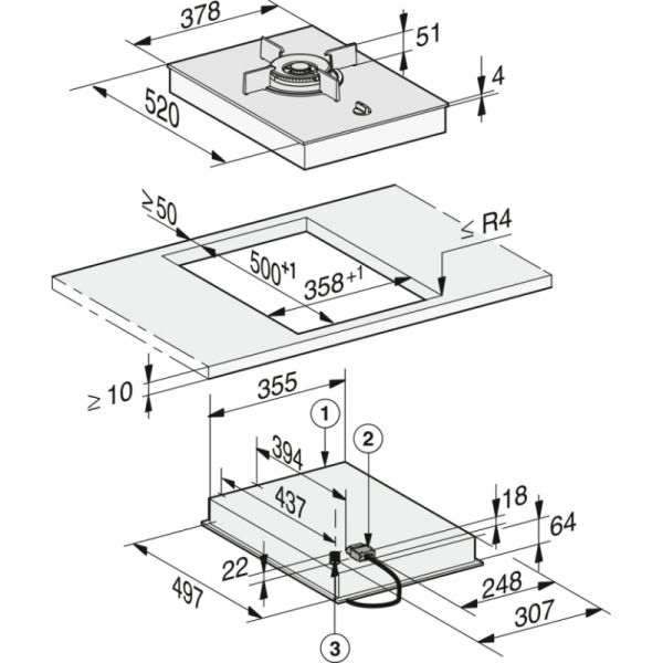 Варильна поверхня газова Miele CS 7101 FL