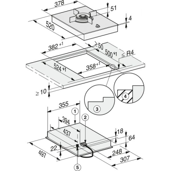 Варильна поверхня газова Miele CS 7101 FL - фото 2