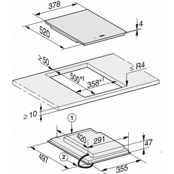 Варильна поверхня індукційна Miele CS 7612 FL - фото 4