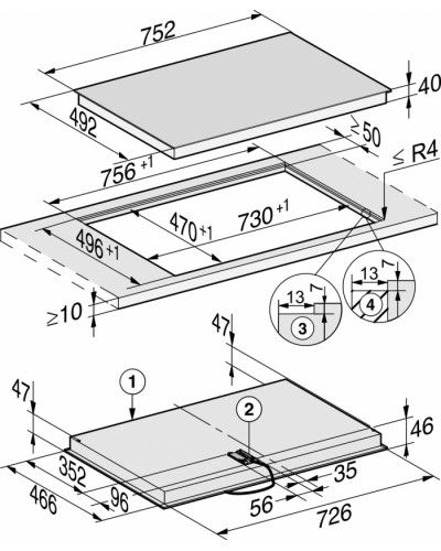 Варильна поверхня Hi-Light Miele KM 6542 FL