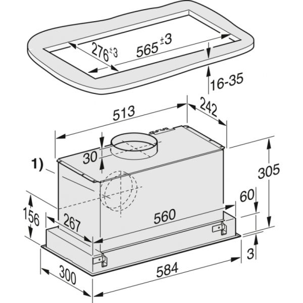 Витяжка кухонна вбудована Miele DA2668 - фото 2
