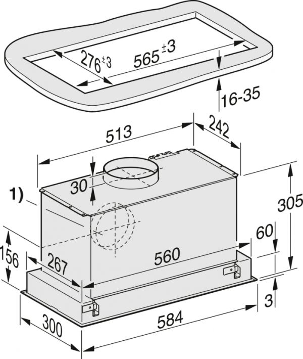 Витяжка кухонна вбудована Miele DA2668 - фото 3