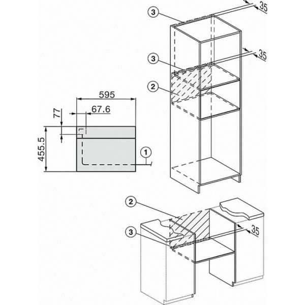 Духова шафа компактный с СВЧ Miele H 7840 BMX GRGR - фото 6