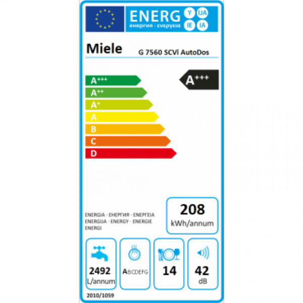Посудомийна машина вбудована Miele G 7560 SCVi - фото 5