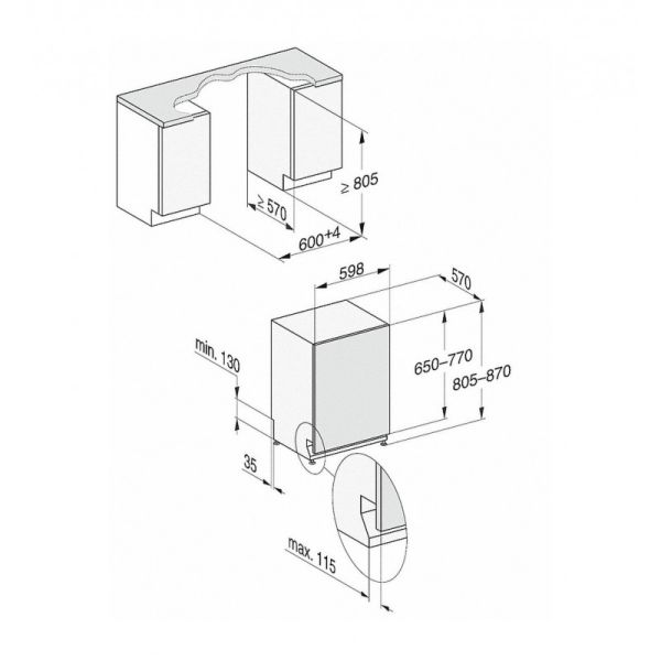 Посудомийна машина вбудована Miele G 7965 SCVi XXL