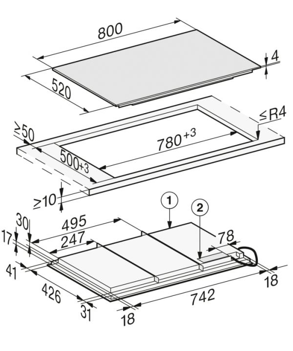 Варильна поверхня індукційна Miele KM 7678 FL - фото 4
