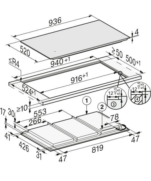 Варильна поверхня індукційна Miele KM 7897 FL - фото 7