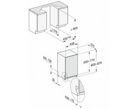 Посудомийна машина вбудована Miele G 5481 SCVi
