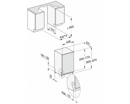 Посудомийна машина вбудована Miele G 5481 SCVi