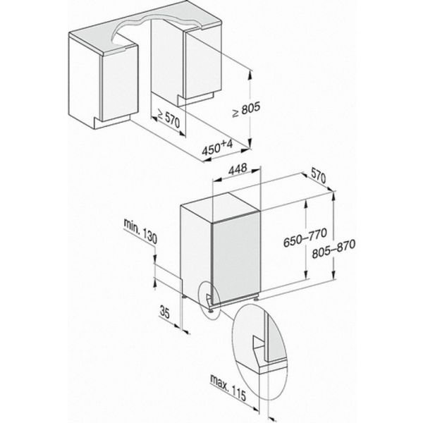 Посудомийна машина вбудована Miele G 5890 SCVi - фото 4