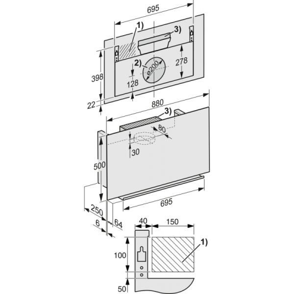 Витяжка Miele DA 9091 W Screen OBSW
