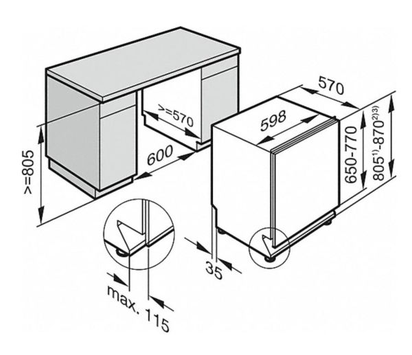 Посудомийна машина вбудована Miele G 5050 SCVi - фото 4