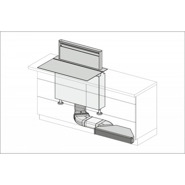 Витяжка вбудована в стільницю Miele DAD 4840 Levantar - фото 4