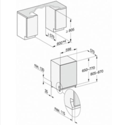 Посудомийна машина вбудована Miele G 7180 SCVi