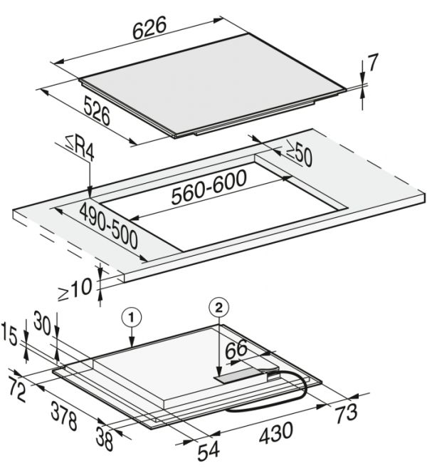 Варильна поверхня індукційна Miele KM 7466 FR 125 Edition - фото 4