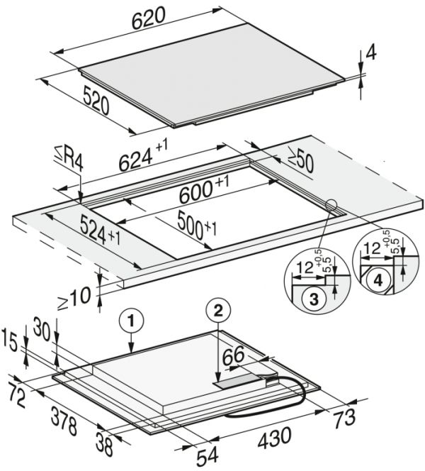Варильна поверхня індукційна Miele KM 7466 FL 125 Edition - фото 4