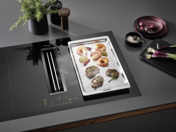 Варильна поверхня індукційна з вбудованою витяжкою Miele KMDA 7473 FL-U Silence - фото 7