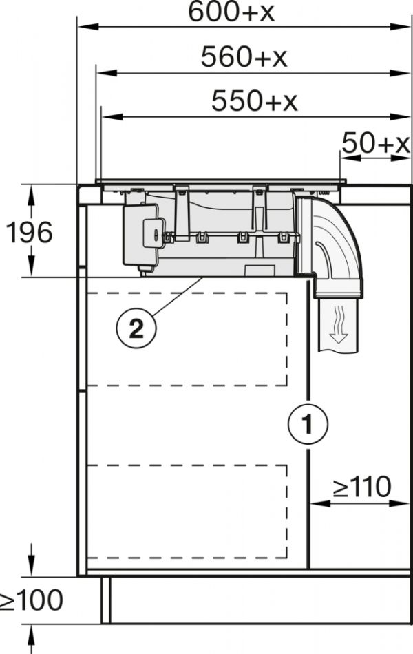 Варильна поверхня індукційна з вбудованою витяжкою Miele KMDA 7473 FL-U Silence - фото 11