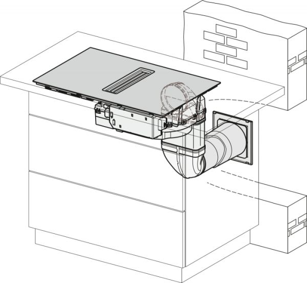 Варильна поверхня індукційна з вбудованою витяжкою Miele KMDA 7473 FL-U Silence - фото 13