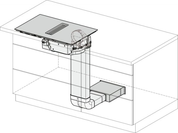 Варильна поверхня індукційна з вбудованою витяжкою Miele KMDA 7473 FL-U Silence - фото 9