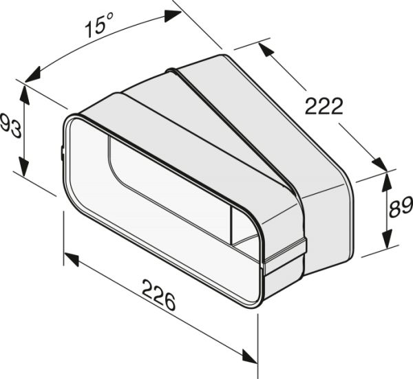 З'єднувальний елемент повітроводу Miele DFK-BH 15