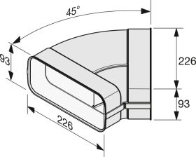 З'єднувальний елемент повітроводу Miele DFK-BH 45