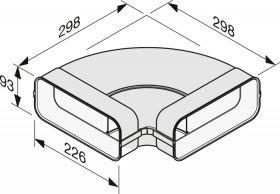 З'єднувальний елемент повітроводу Miele DFK-BH 90