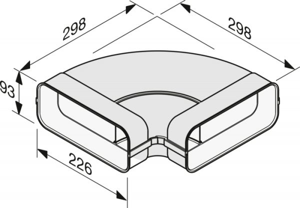 З'єднувальний елемент повітроводу Miele DFK-BH 90