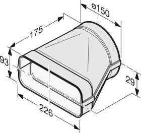 З'єднувальний елемент повітроводу Miele DFK-A