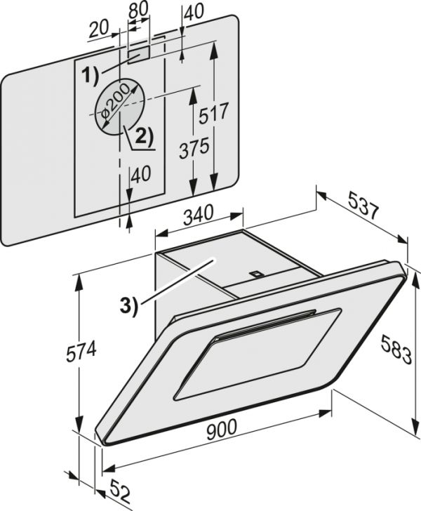 Витяжка Miele DA 6998 W діамантовий білий - фото 4