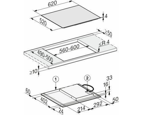 Варильна поверхня індукційна Miele KM 7361 FL - фото 2