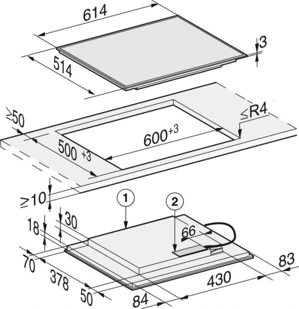 Варильна поверхня індукційна Miele KM 7262 FR