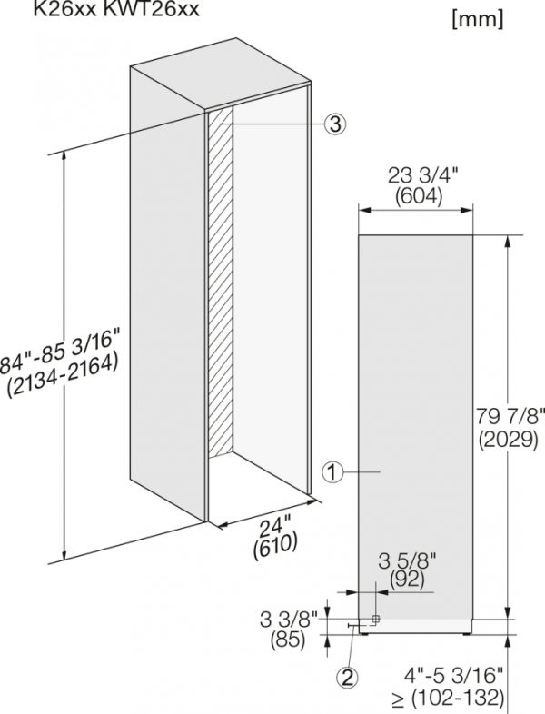 Винний холодильник Miele KWT 2671 + WSS 2600