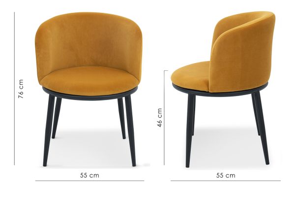 Bali Стул обеденный, Spicy saffron velvet (16056) - фото 6