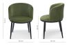 Bali Стілець обідній, Green forest velvet (16055) - фото 6