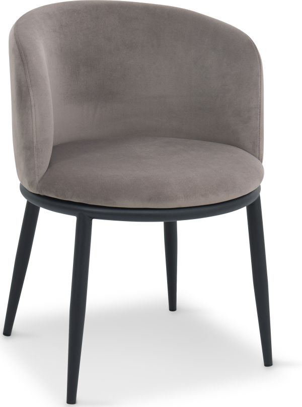 Bali Стул обеденный, Ashen rose velvet black feet (16054) - фото 2