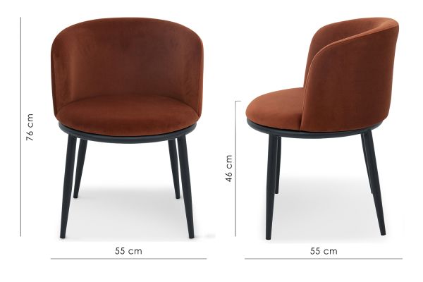 Bali Стул обеденный, Saffron velvet (16057) - фото 6