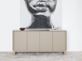 Буфет Кристиано аврора голд + бежевый