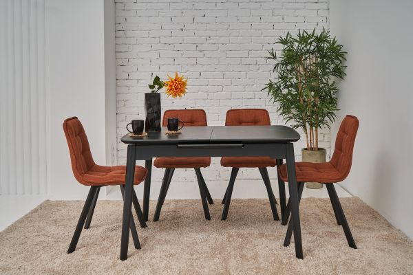 Керамический стол TM-76 чёрный оникс + чёрный - фото 2