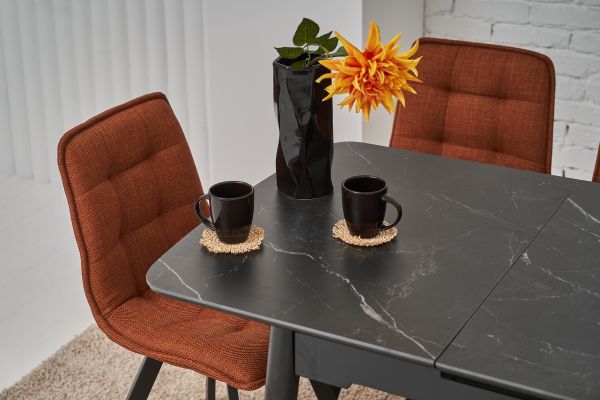 Керамический стол TM-76 чёрный оникс + чёрный - фото 4