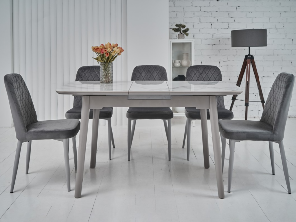 Керамический стол TM-84 каса вайт + серый - фото 2