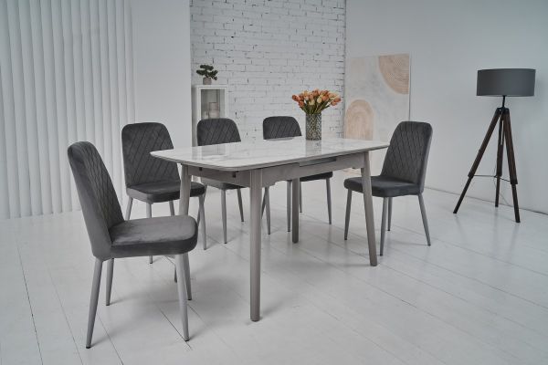 Керамический стол TM-84 каса вайт + серый - фото 3