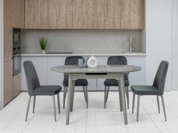 Керамический стол TM-85 ребекка грей + серый - фото 2