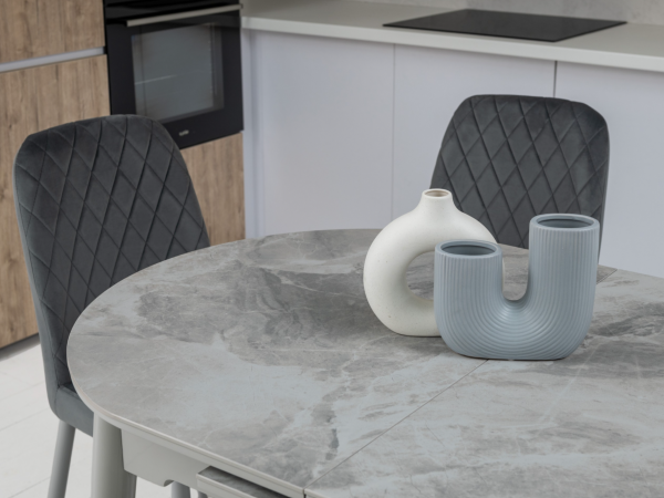 Керамический стол TM-85 ребекка грей + серый