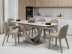 Керамический стол Элио ТМL-990 сахара + бежевый