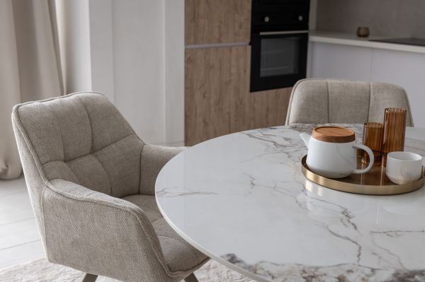 Керамічний стіл Квінто TM-300 голден сенд + дуб - фото 3