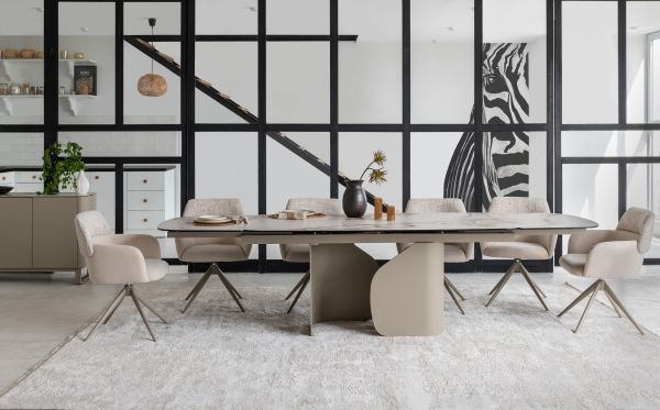 Керамічний стіл Крістіано TML-1300 аврора голд + бежевий - фото 4