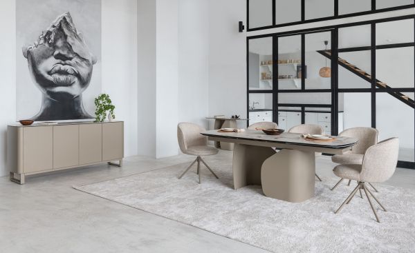 Керамічний стіл Крістіано TML-1300 аврора голд + бежевий - фото 6